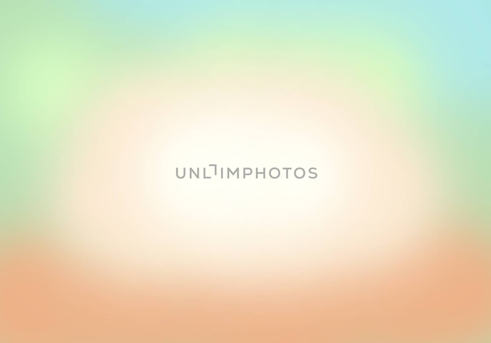 Green yellow orange bokeh and blur background