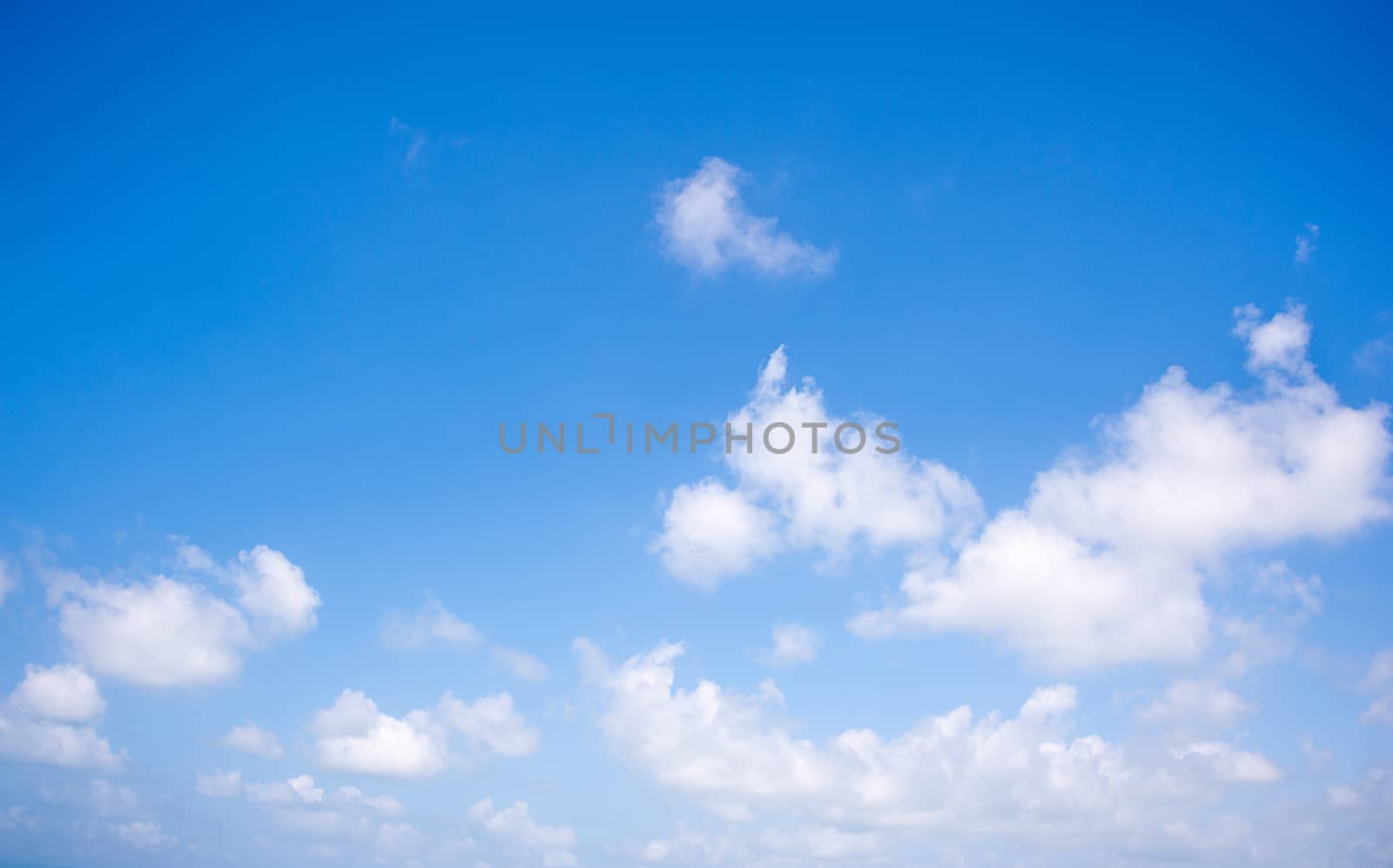 abstract background from the blue sky with white clouds