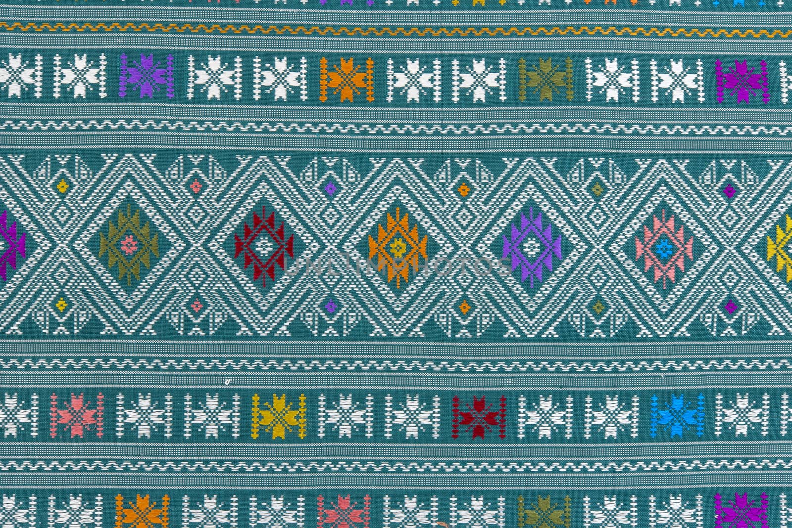 Thailand silk production of crafts in beautiful patterns