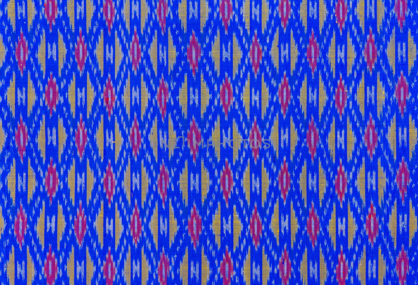 Thailand silk production of crafts in beautiful patterns