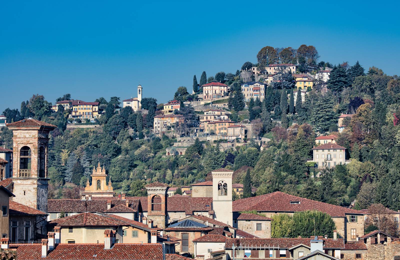 views of Bergamo and San Vigilio
