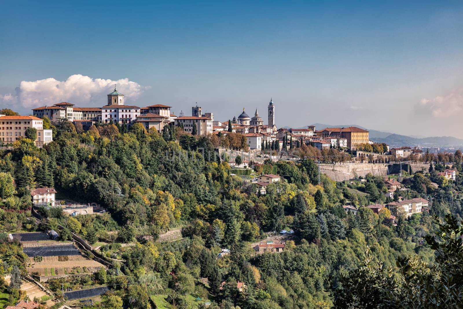 views of Bergamo and seminary