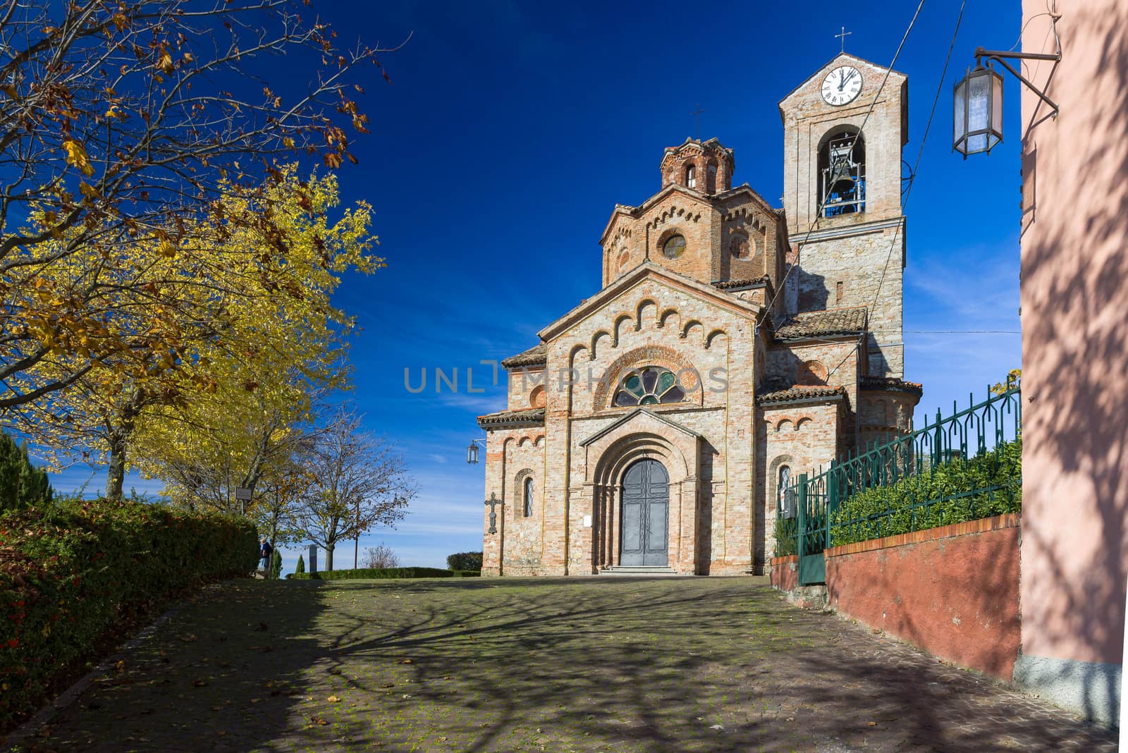 The parish church of San Martino in Gavazzana, Piedmont, Italy