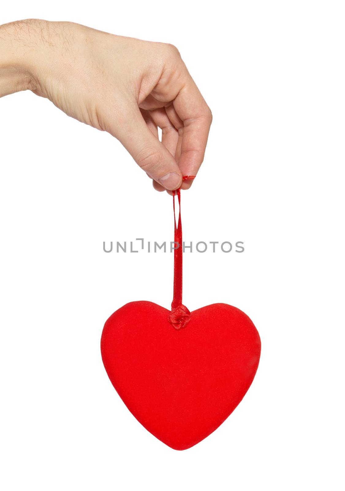 Big valentine heart in a hand. by vapi