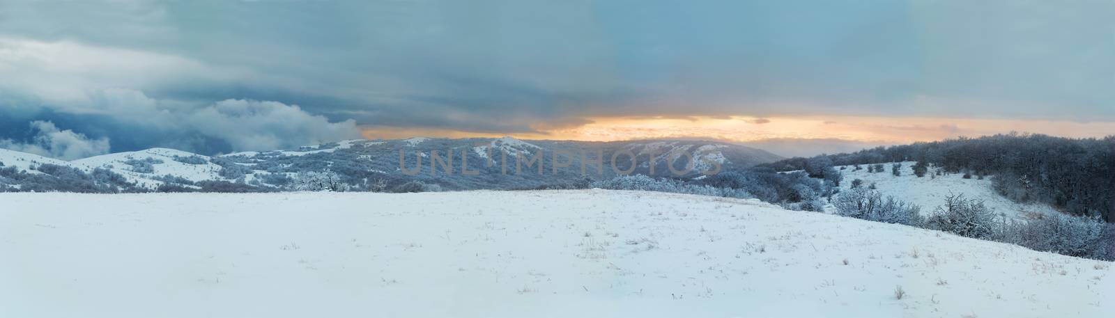 Winter landscape. Panorama. by vapi