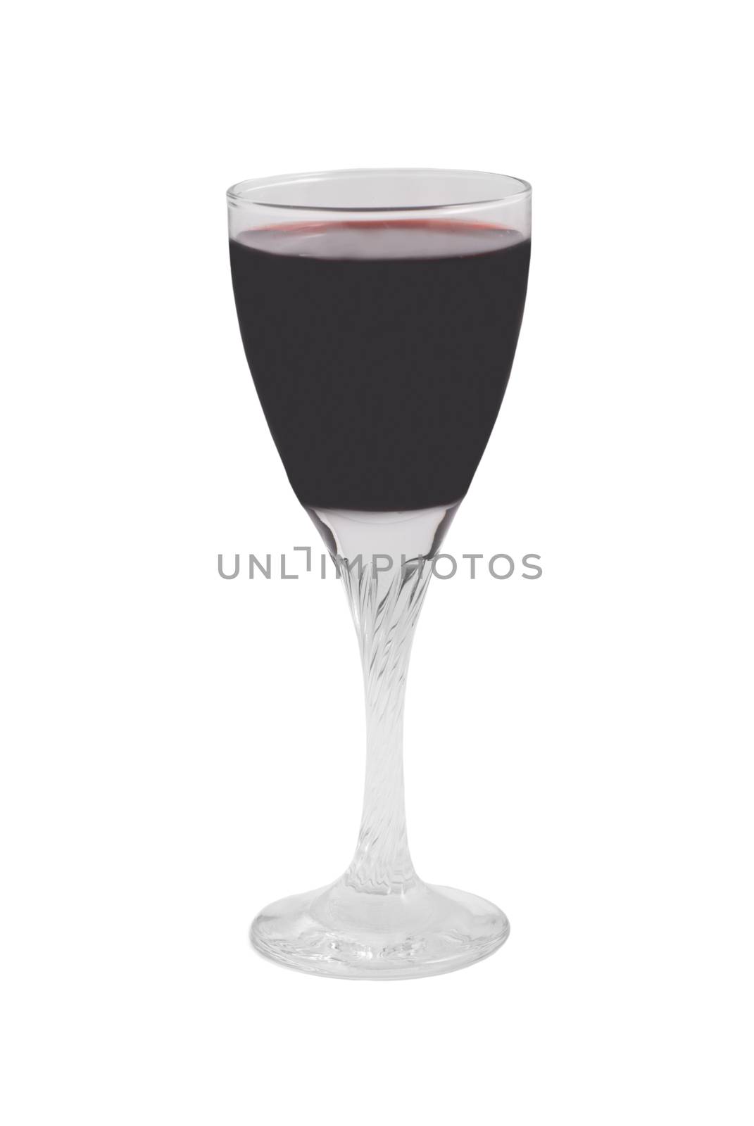 Glass with red wine by vapi