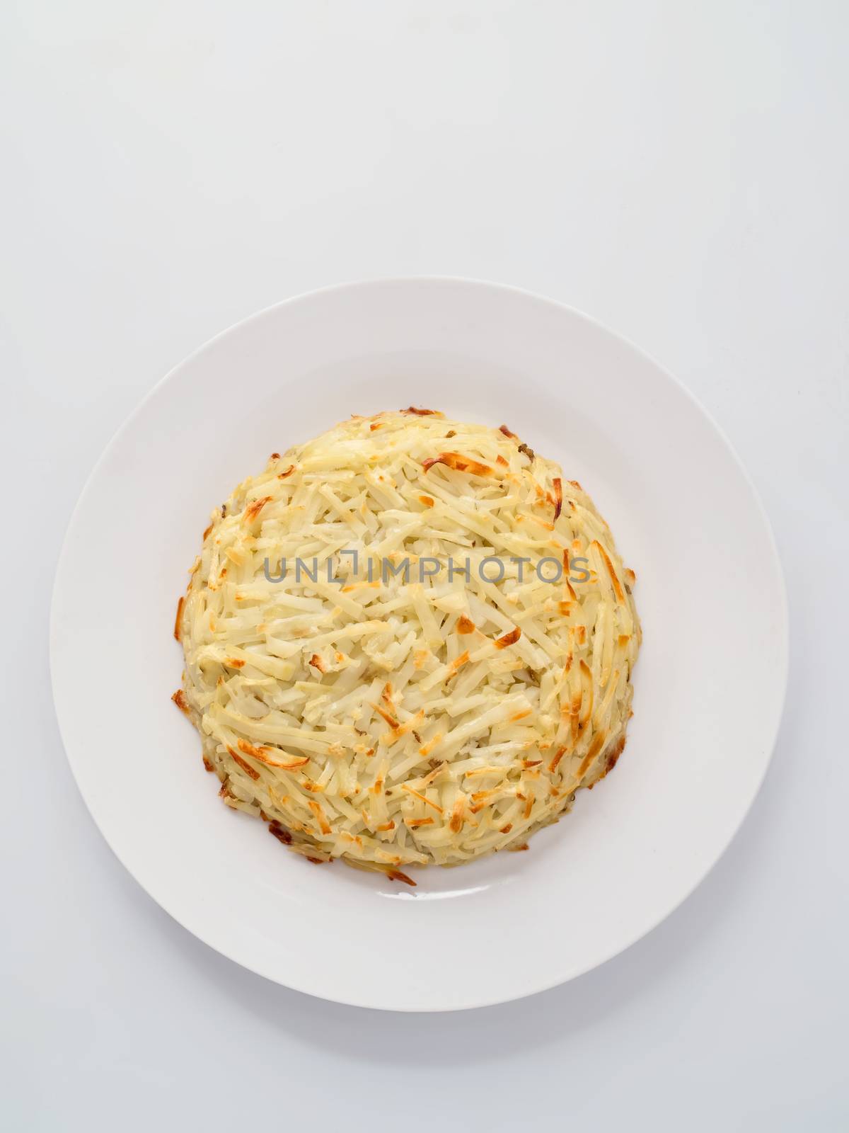 close up of swiss potato rosti