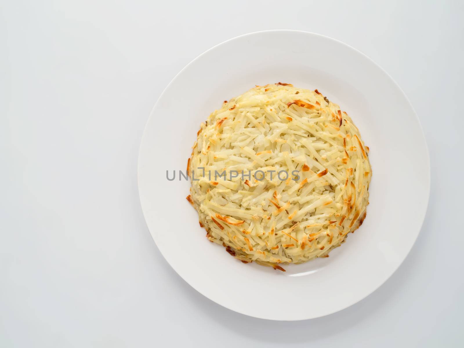 close up of swiss potato rosti