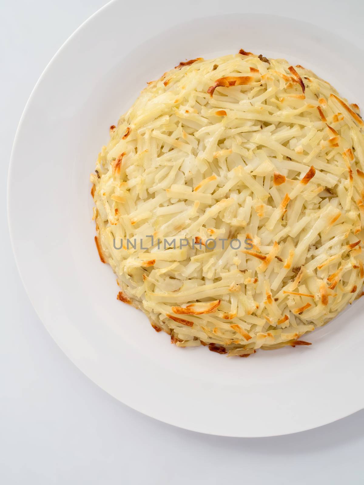 close up of swiss potato rosti