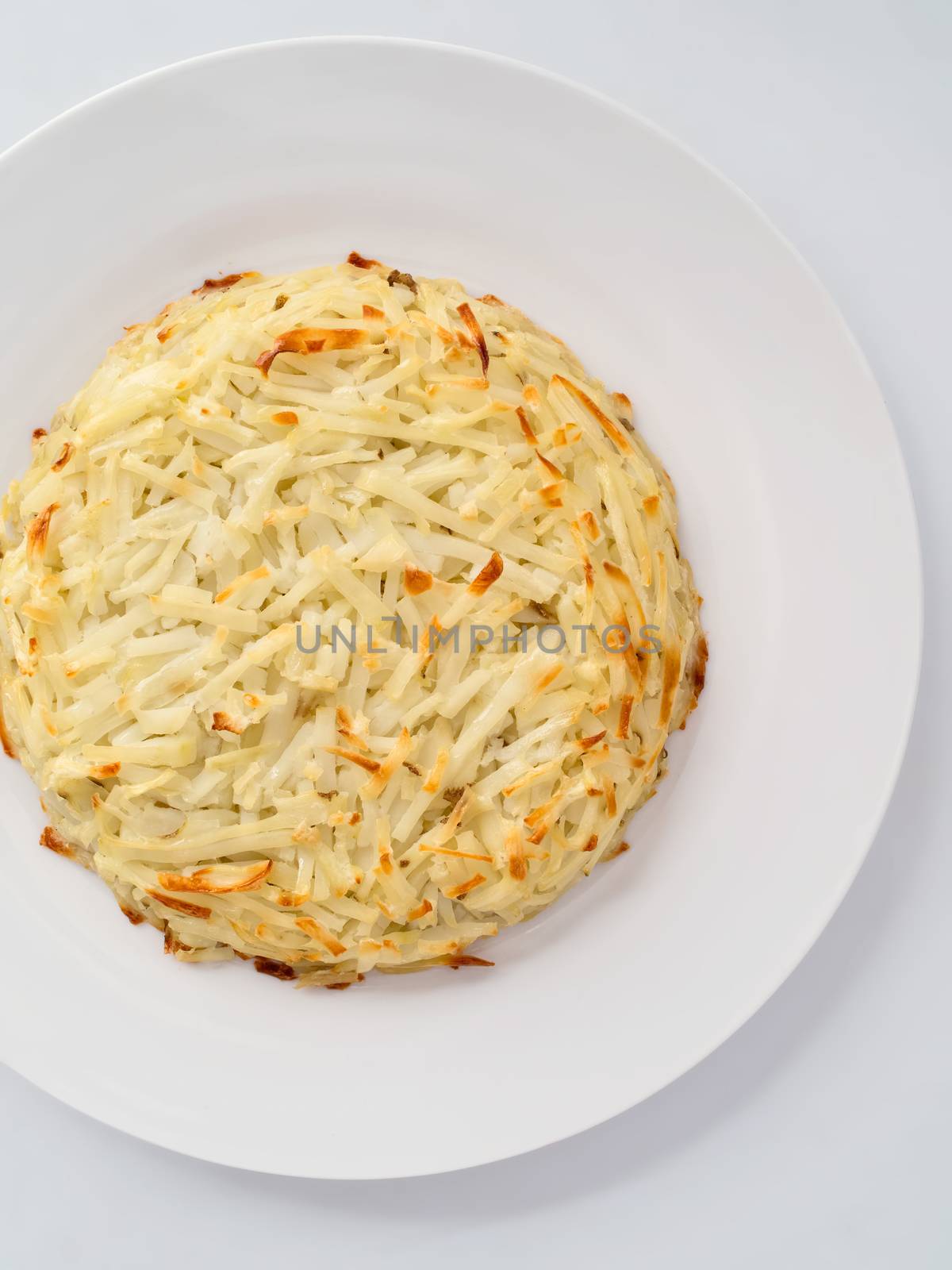 close up of swiss potato rosti