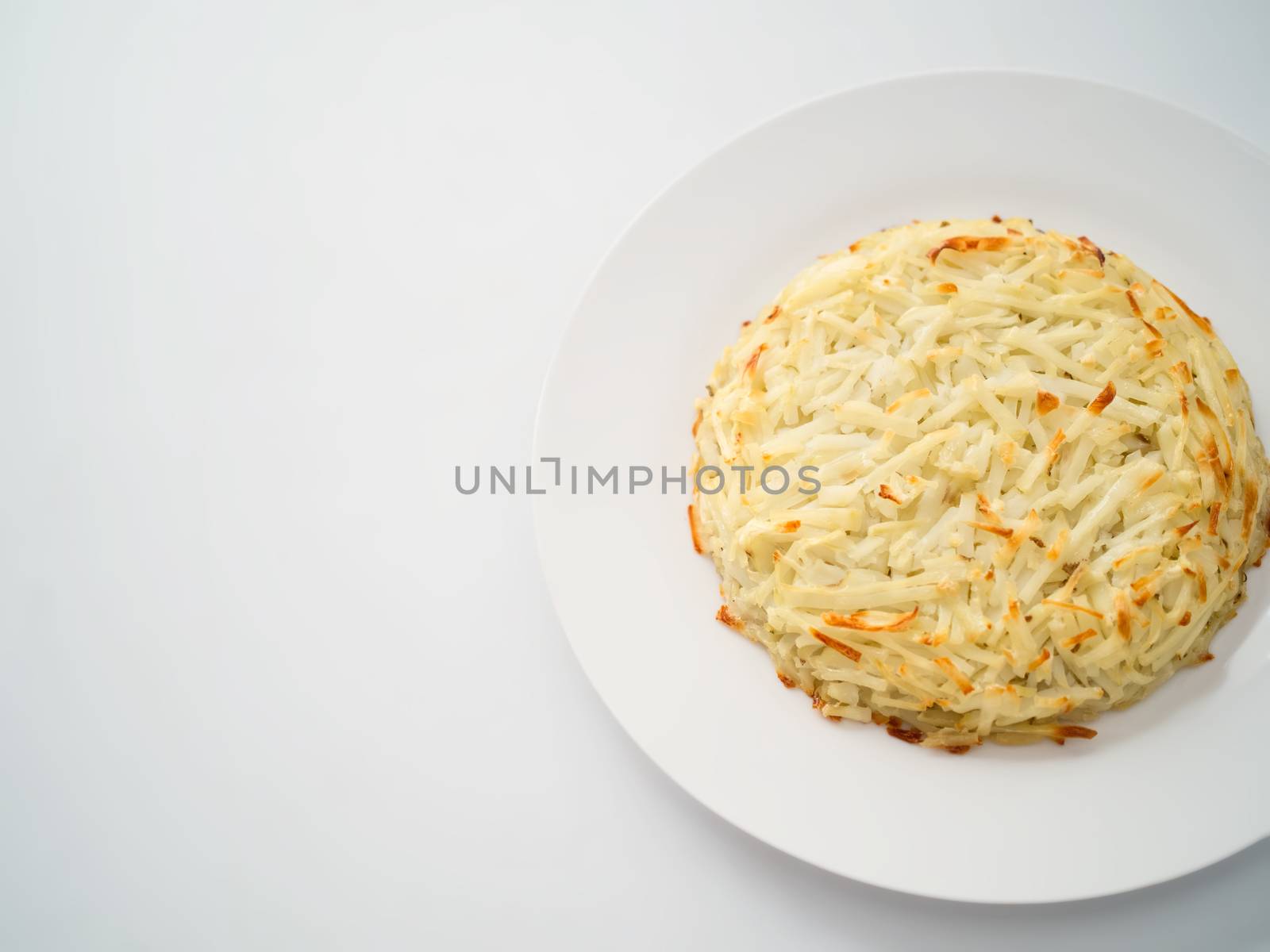 close up of swiss potato rosti