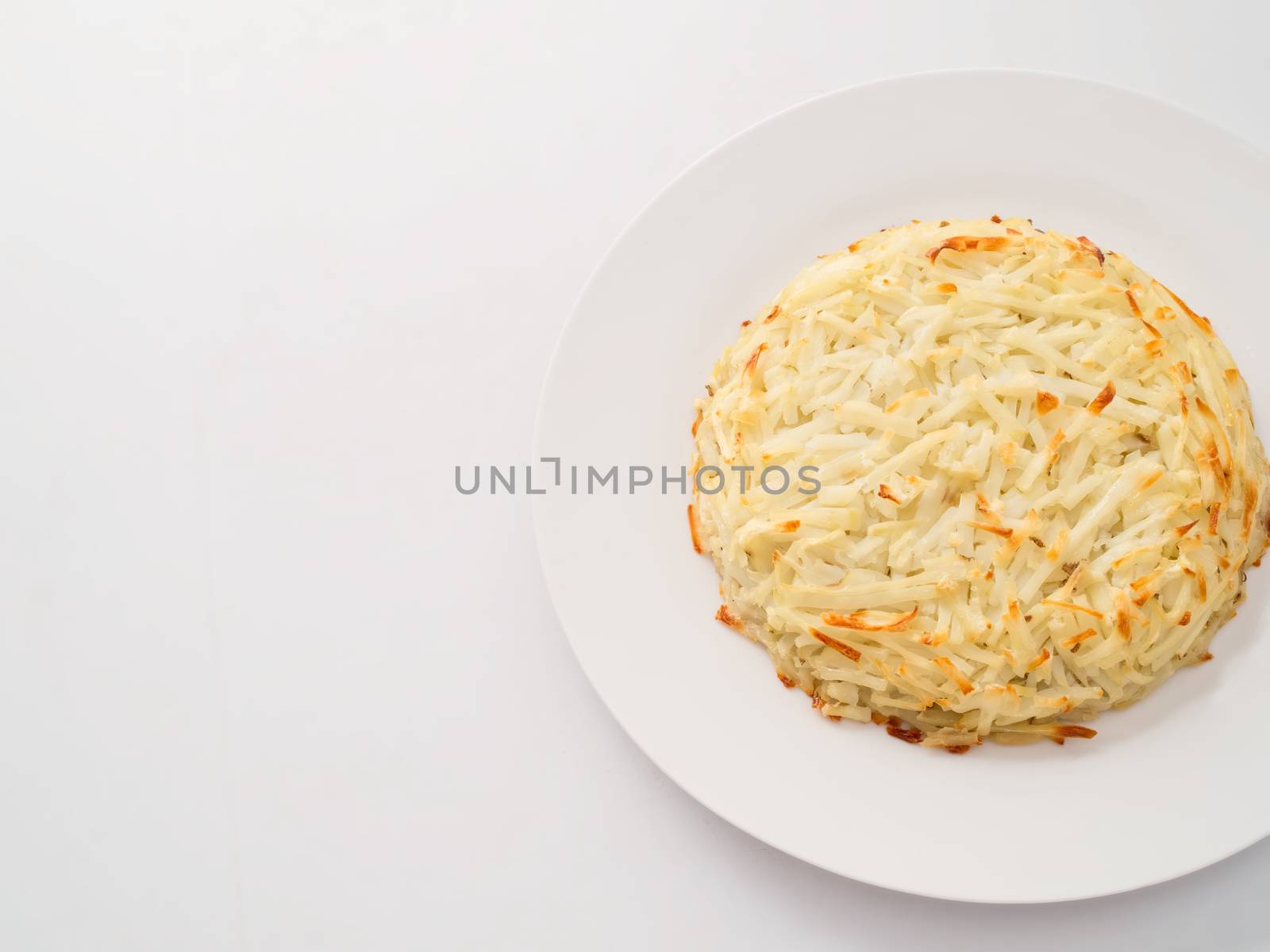 close up of swiss potato rosti