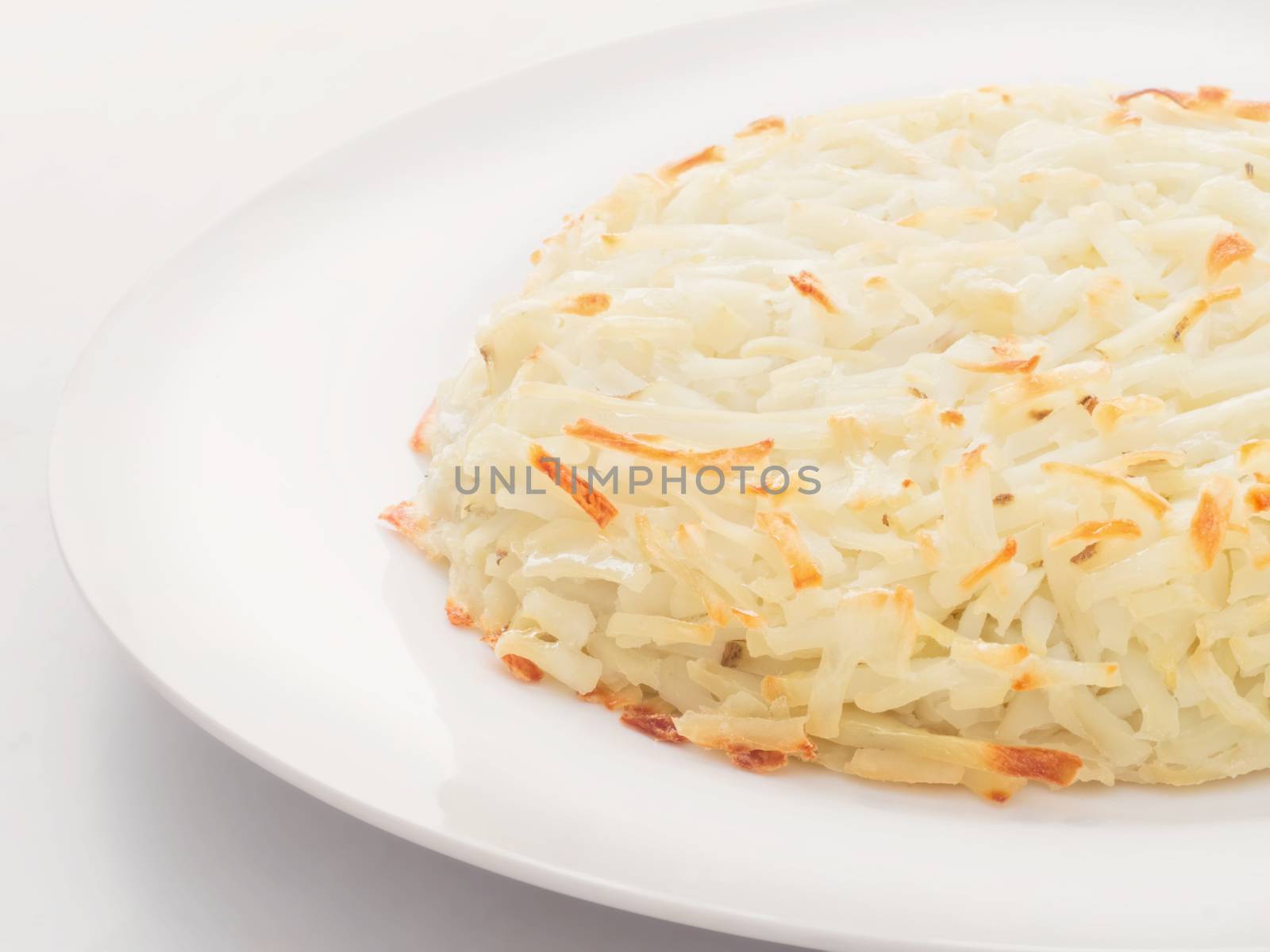 close up of swiss potato rosti