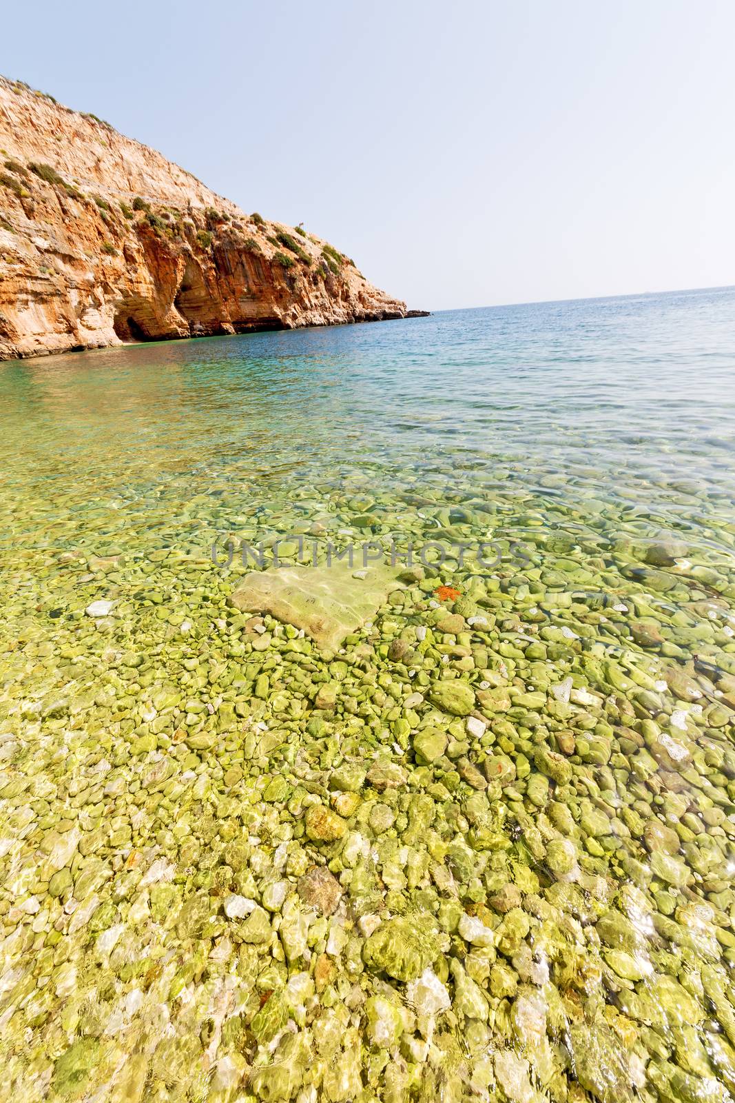  in thurkey antalya lycia way water rocks and sky near the nature