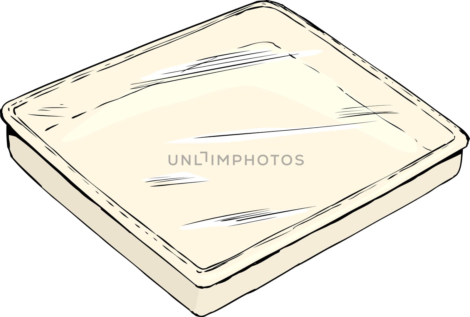 Empty tray covered with plastic wrap by TheBlackRhino