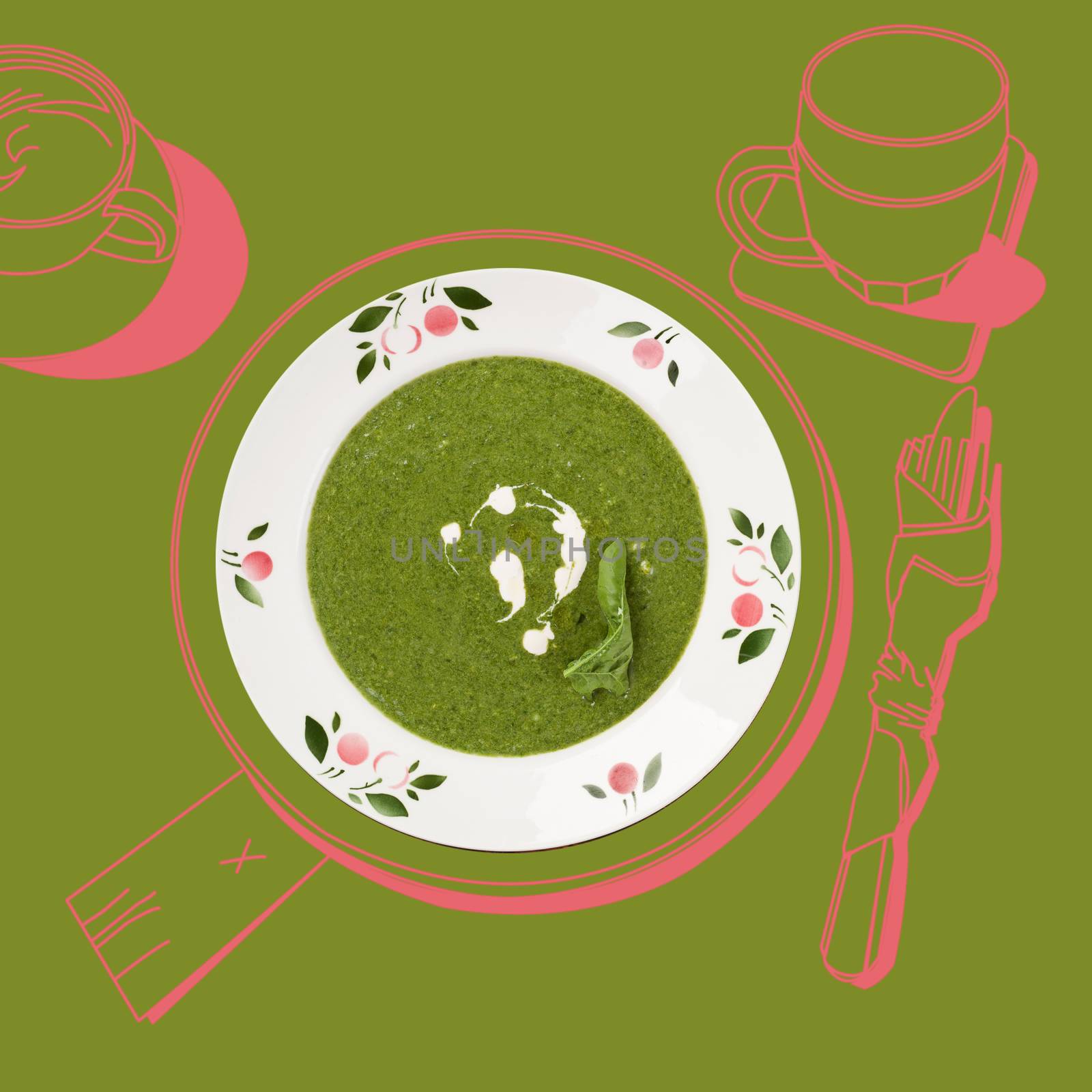 Delicious spinach soup.  by eskymaks