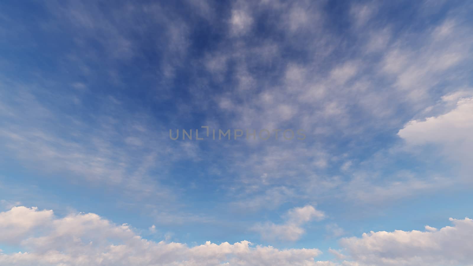 Cloudy blue sky abstract background, 3d illustration by teerawit