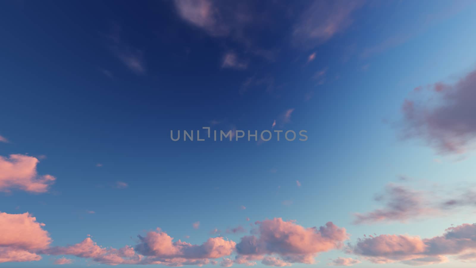 Cloudy blue sky abstract background, 3d illustration by teerawit