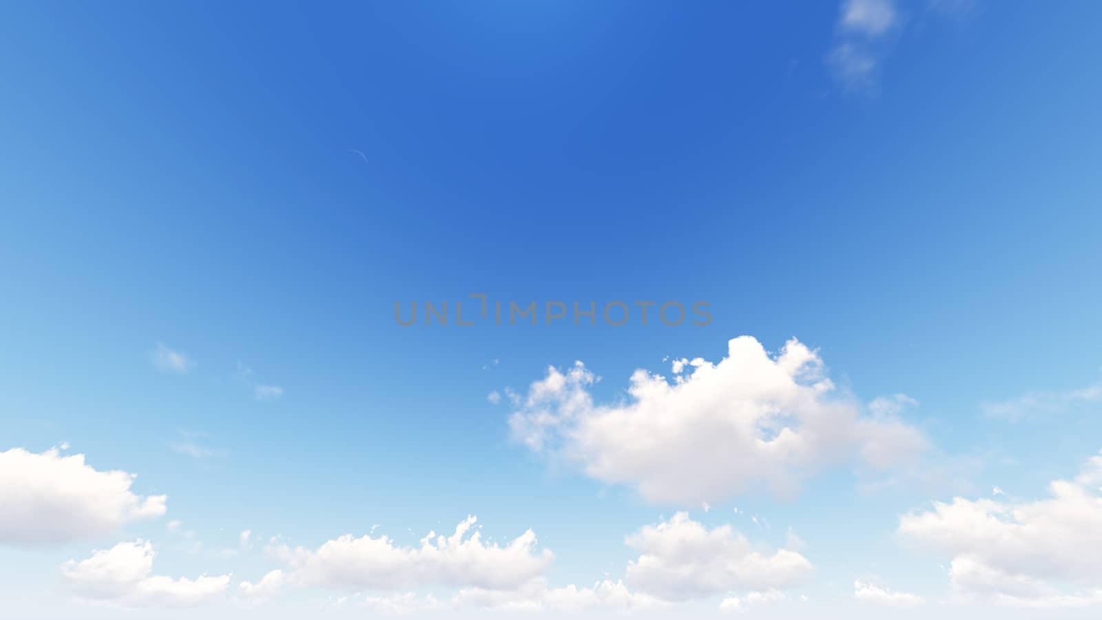 Cloudy blue sky abstract background, blue sky background with tiny clouds, 3d illustration