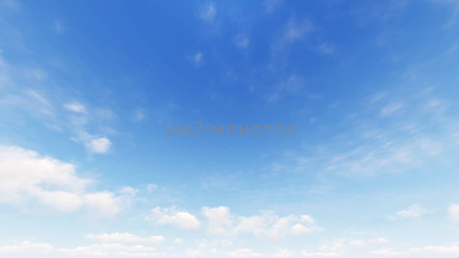 Cloudy blue sky abstract background, blue sky background with tiny clouds, 3d illustration