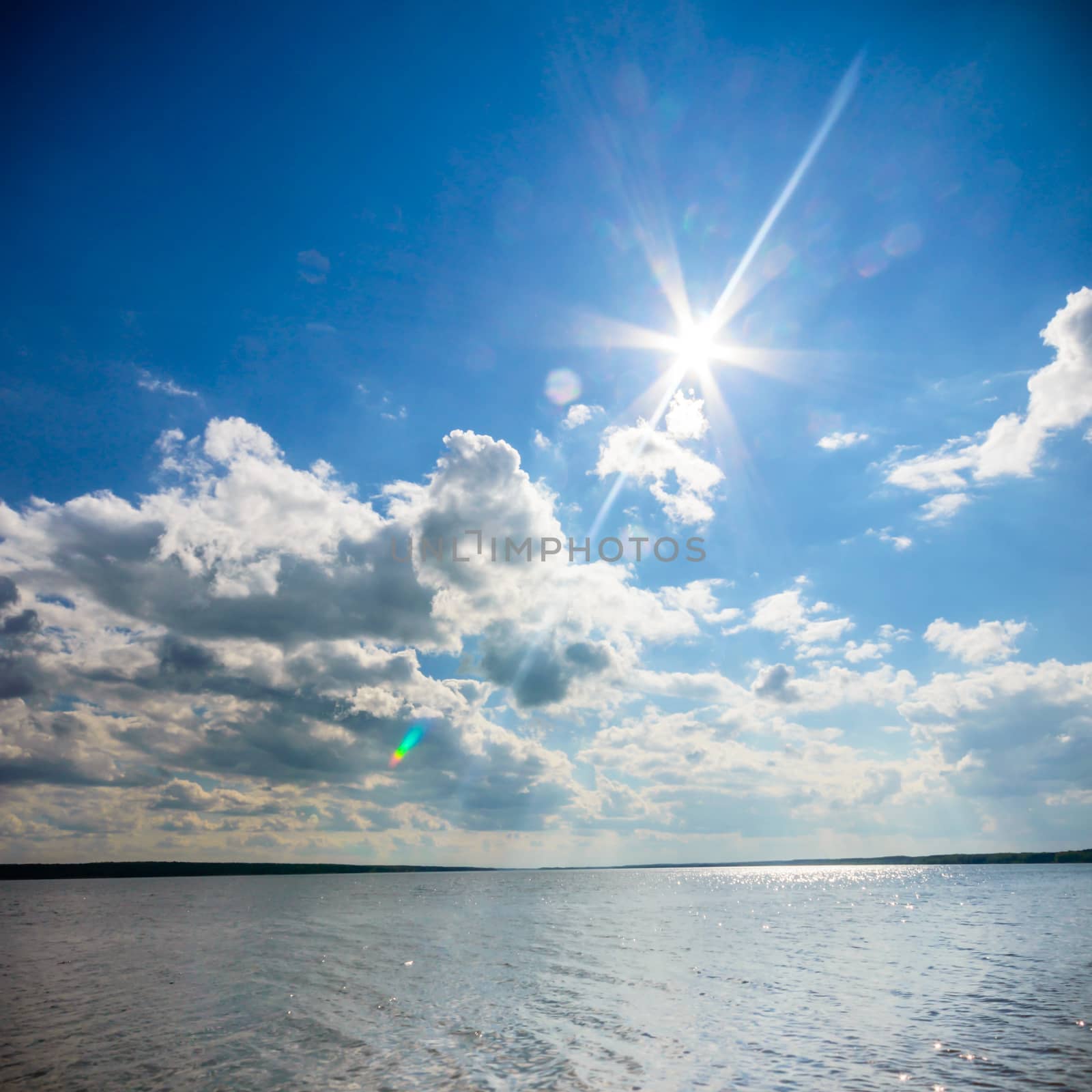 blue sky, natural clouds, nature series