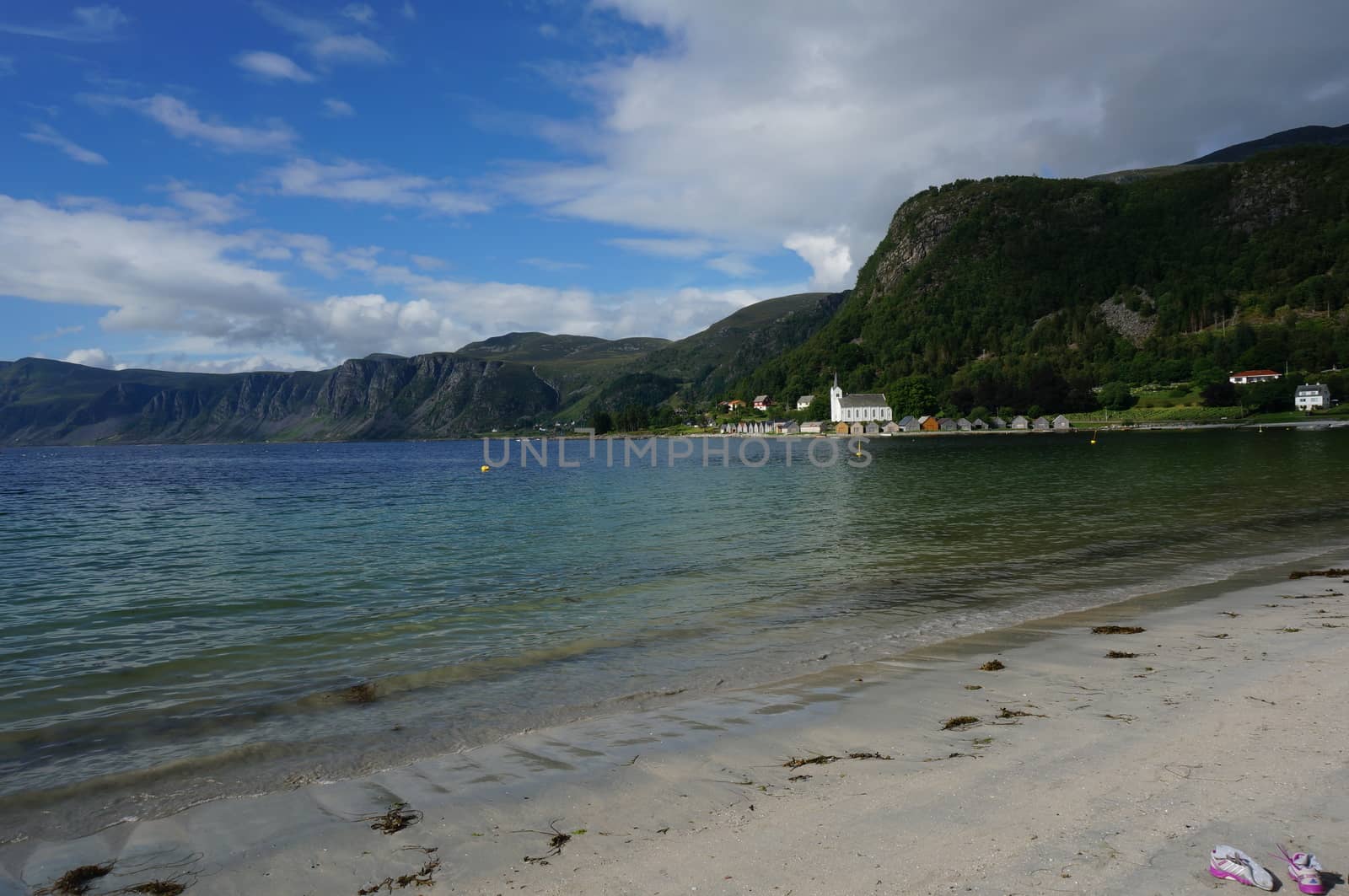Beach in Selje, west country in Norway