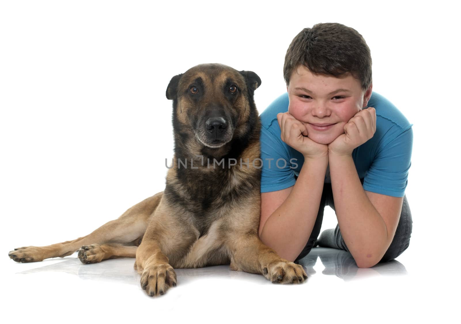 child and malinois by cynoclub