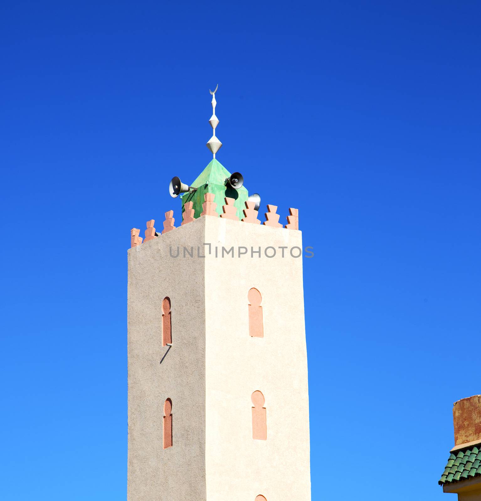  muslim the history  symbol  in morocco  africa  minaret religion and  blue    sky