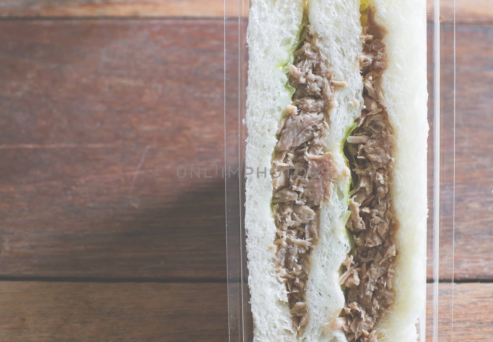 sandwich tuna, vintage effect