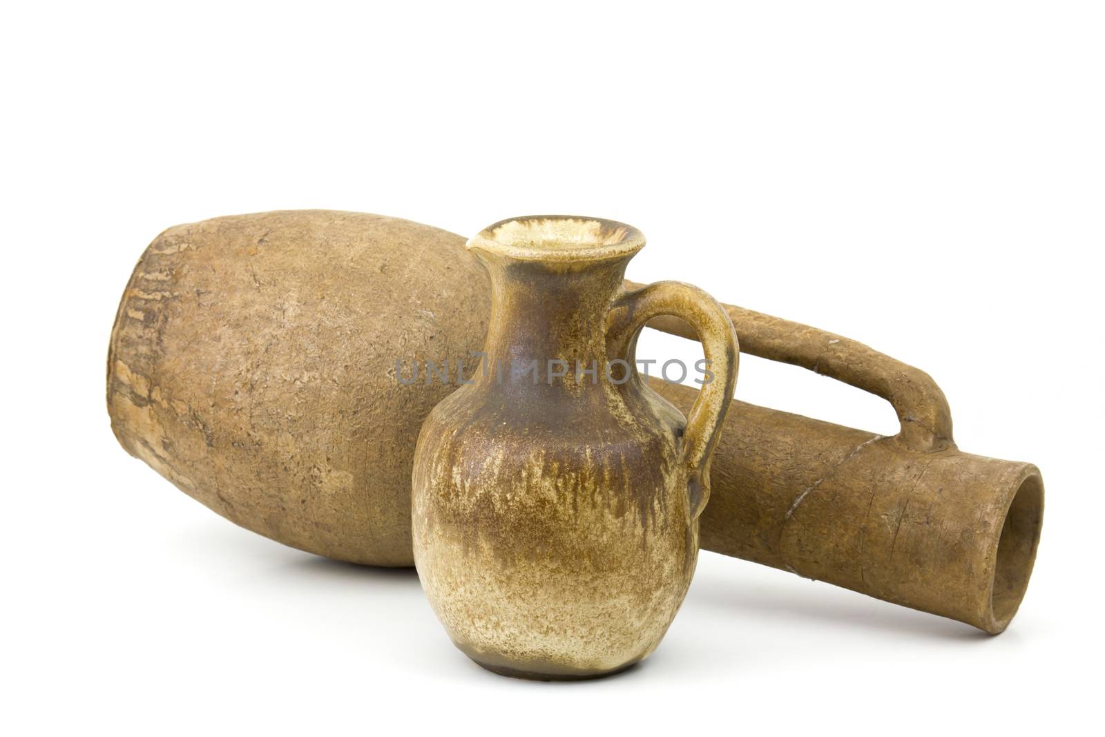 Clay pots, old ceramic vases by miradrozdowski
