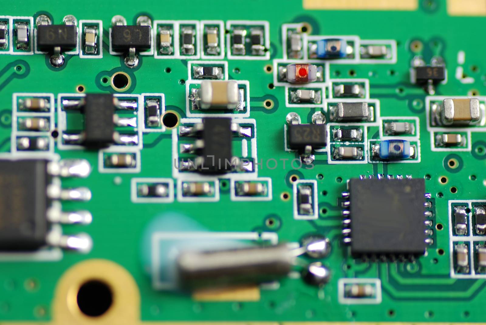 stock pictures of electronic components used to build circuits