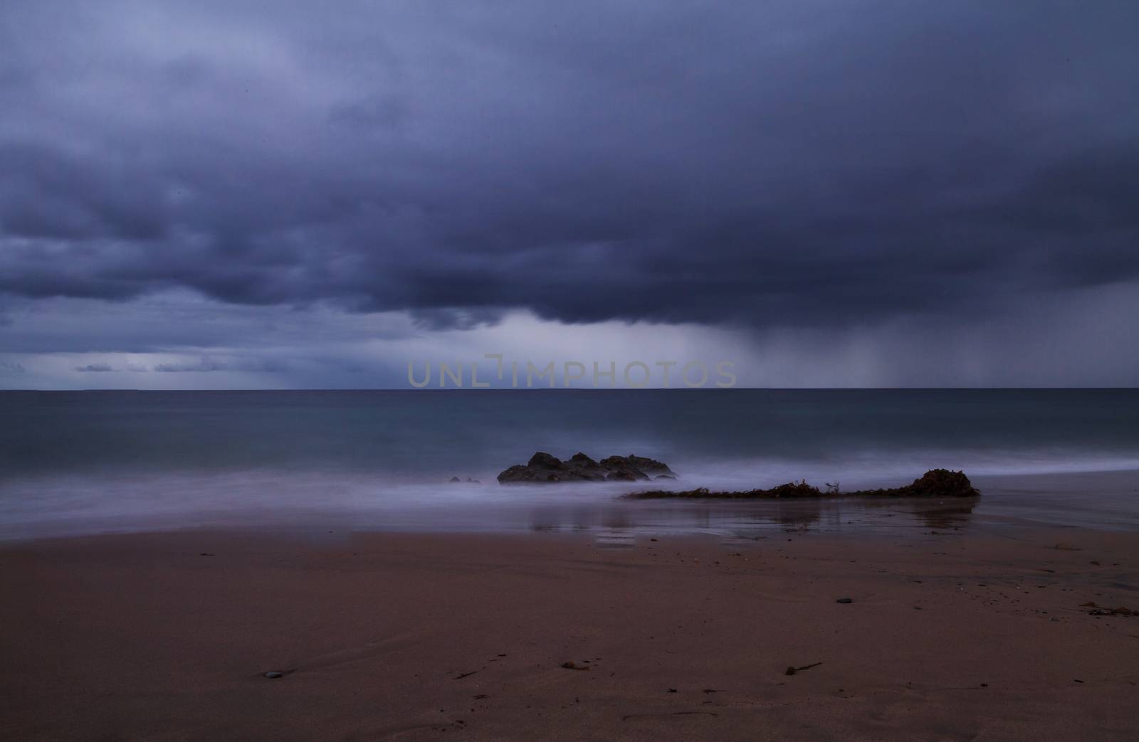 Crystal cove beach rainstorm by steffstarr