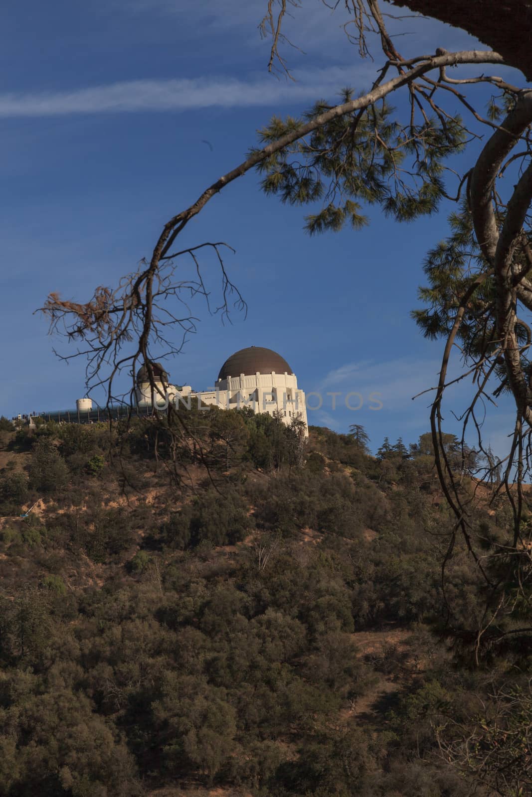 Los Angeles, California, January 1, 2016: Los Angeles skyline at sunset from the Griffith Observatory in Southern California, United States. Editorial use