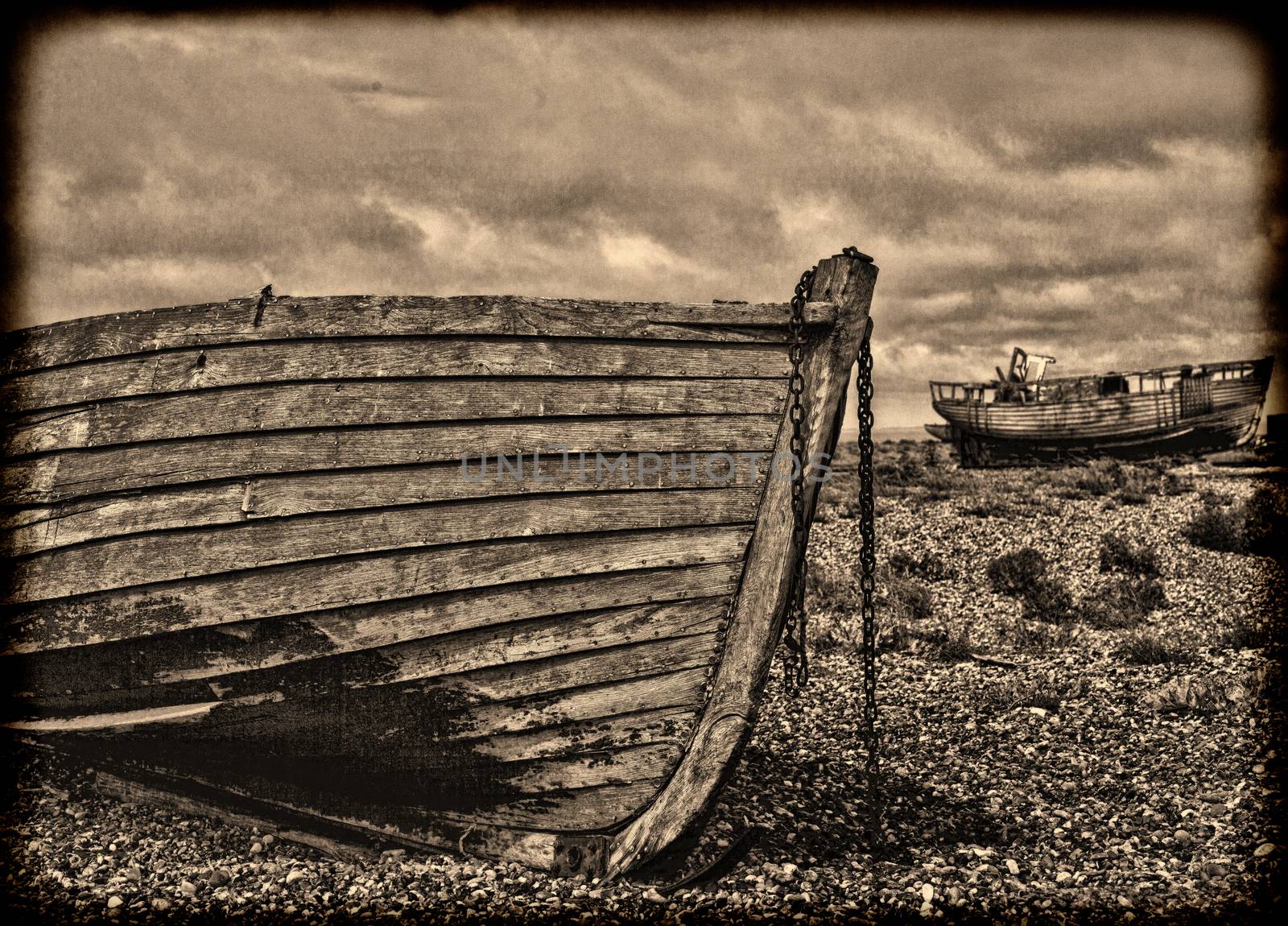 Vintage fishing boat. by Bluefern