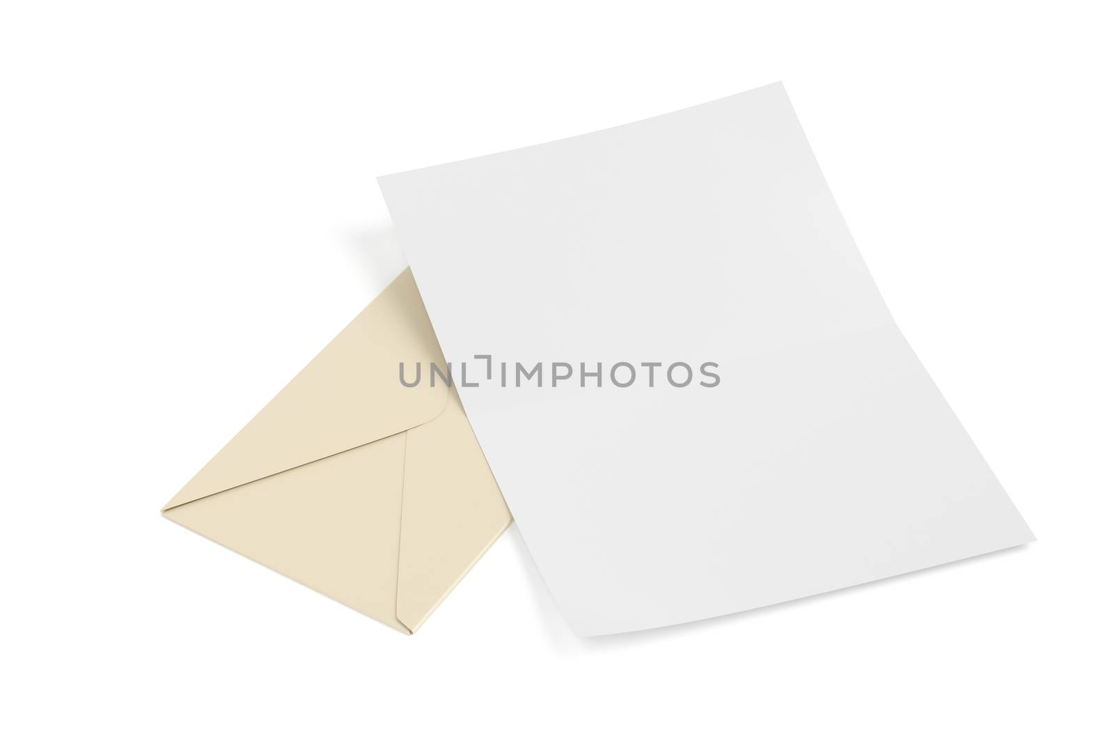 Envelope and blank paper by magraphics