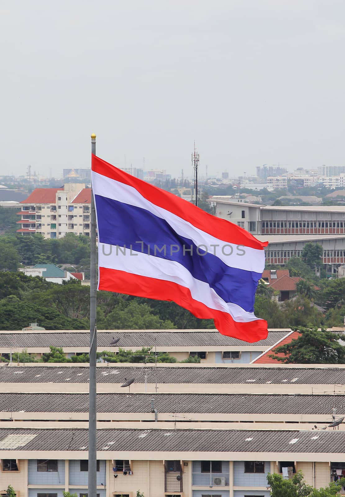  flag in the school in thailand 