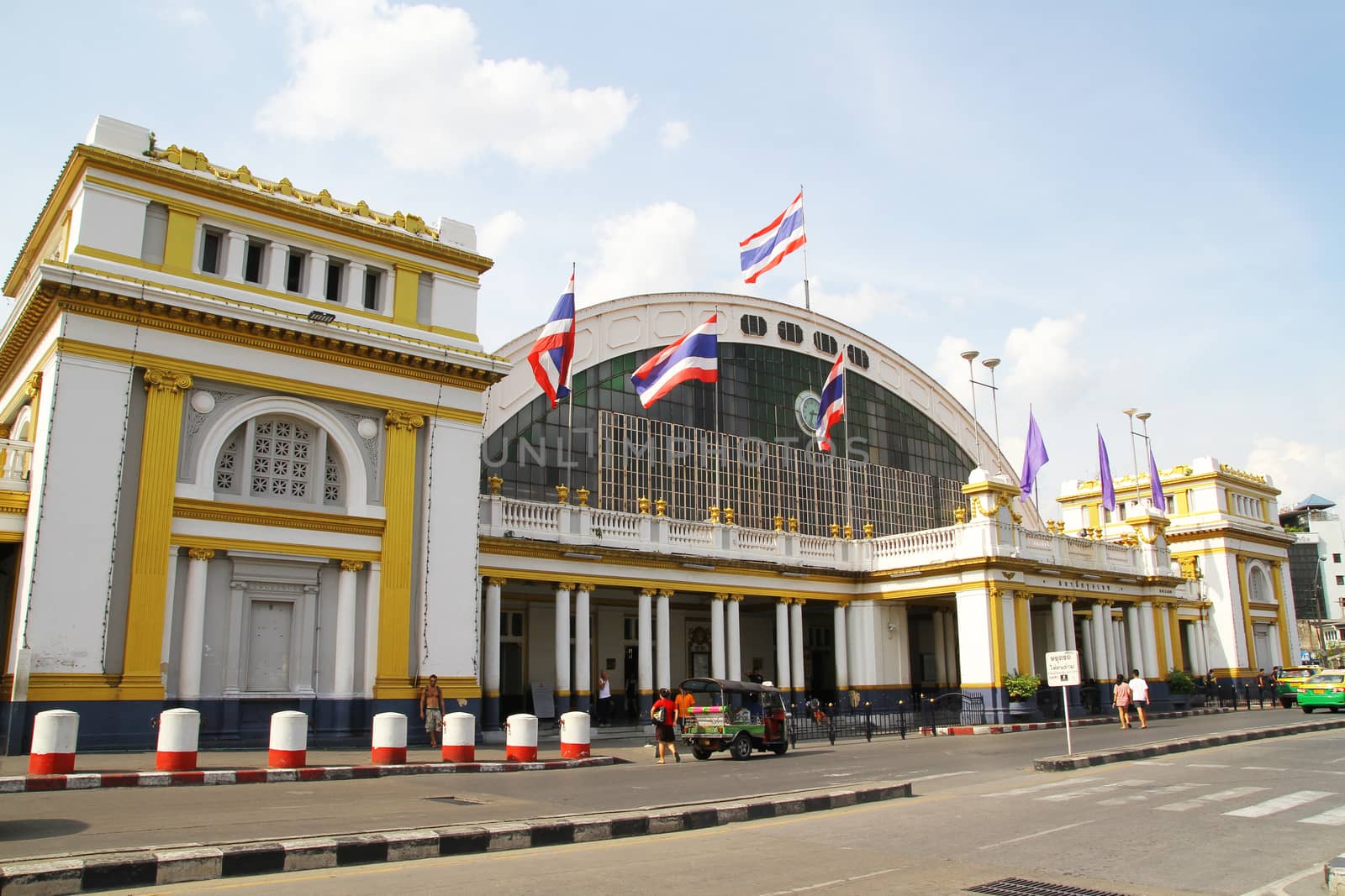 Hua Lamphong Train station in bangkok Thailand