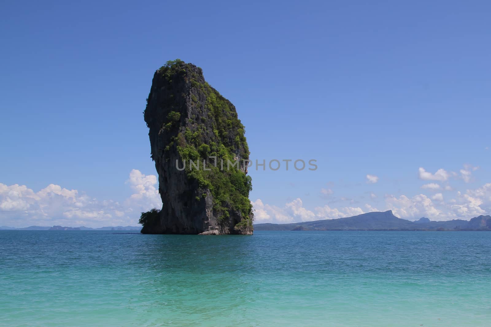 The mountain in sea krabi ,thailand by pumppump
