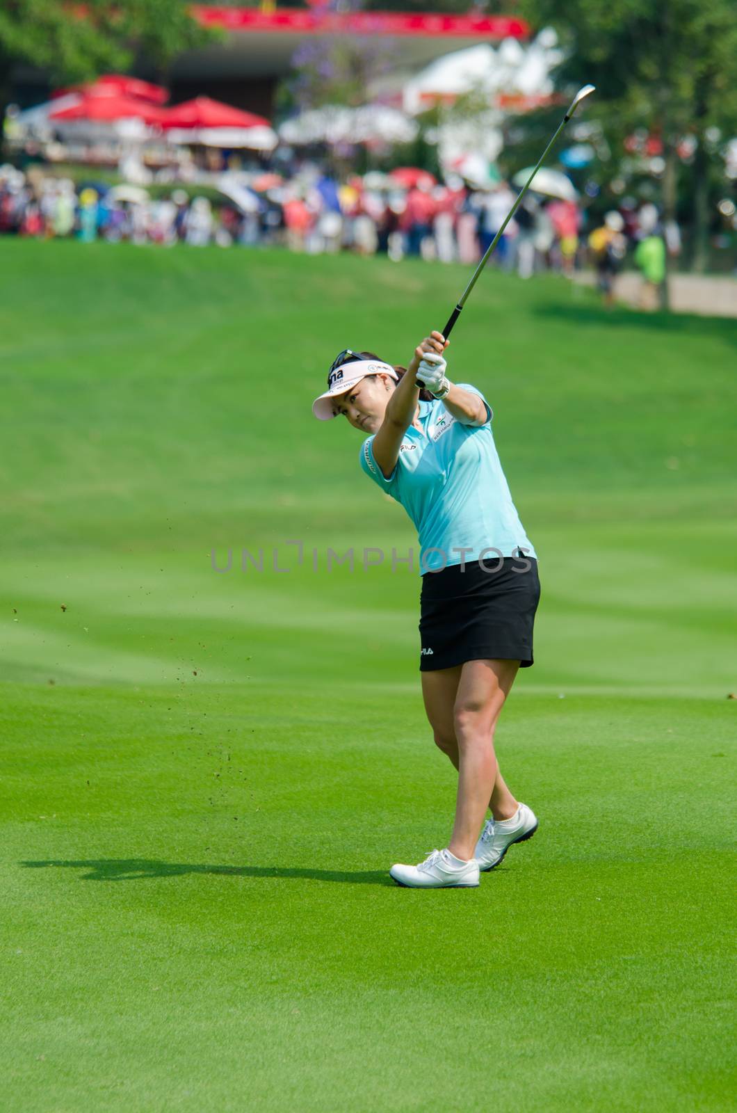 CHONBURI - FEBRUARY 27: So Yeon Ryu of South Korea in Honda LPGA Thailand 2016 at Siam Country Club, Pattaya Old Course on February 27, 2016 in Chonburi, Thailand.