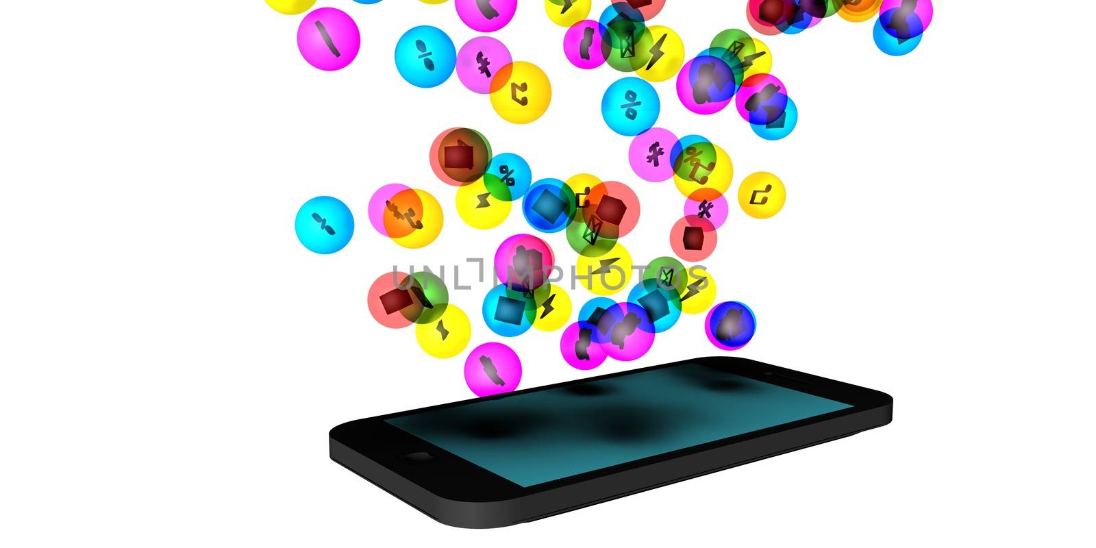 Apps Background for Smartphone Mobile Industry as Concept