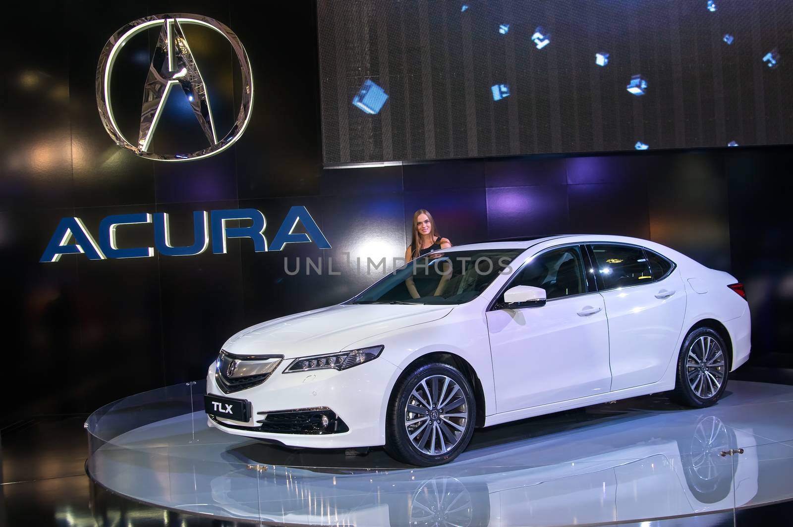 MOSCOW-SEPTEMBER 2: Acura TLX at the Moscow International Automobile Salon on September 2, 2014 in Moscow, Russia