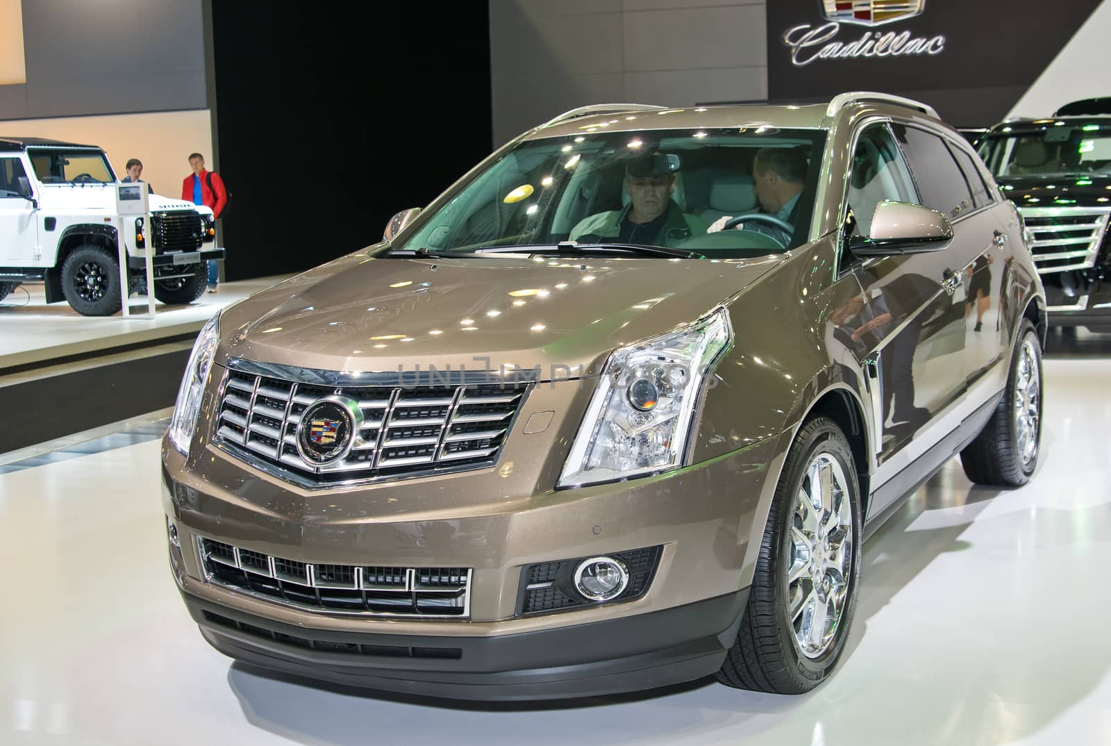 MOSCOW-SEPTEMBER 2: Cadillac SRX at the Moscow International Automobile Salon on September 2, 2014 in Moscow, Russia