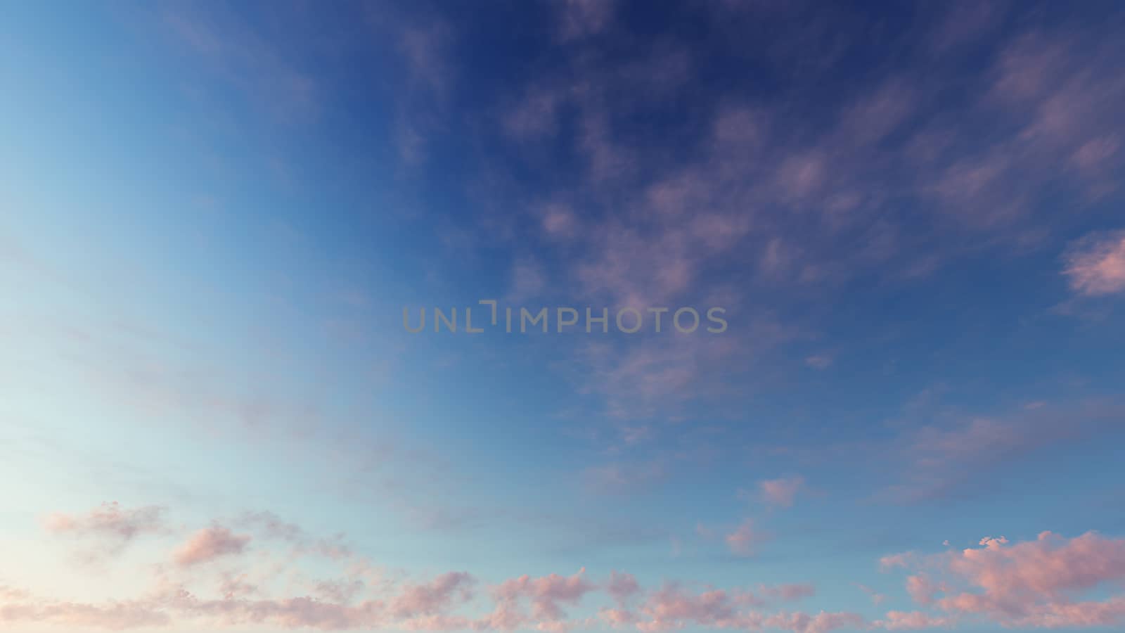 Cloudy blue sky abstract background, 3d illustration by teerawit