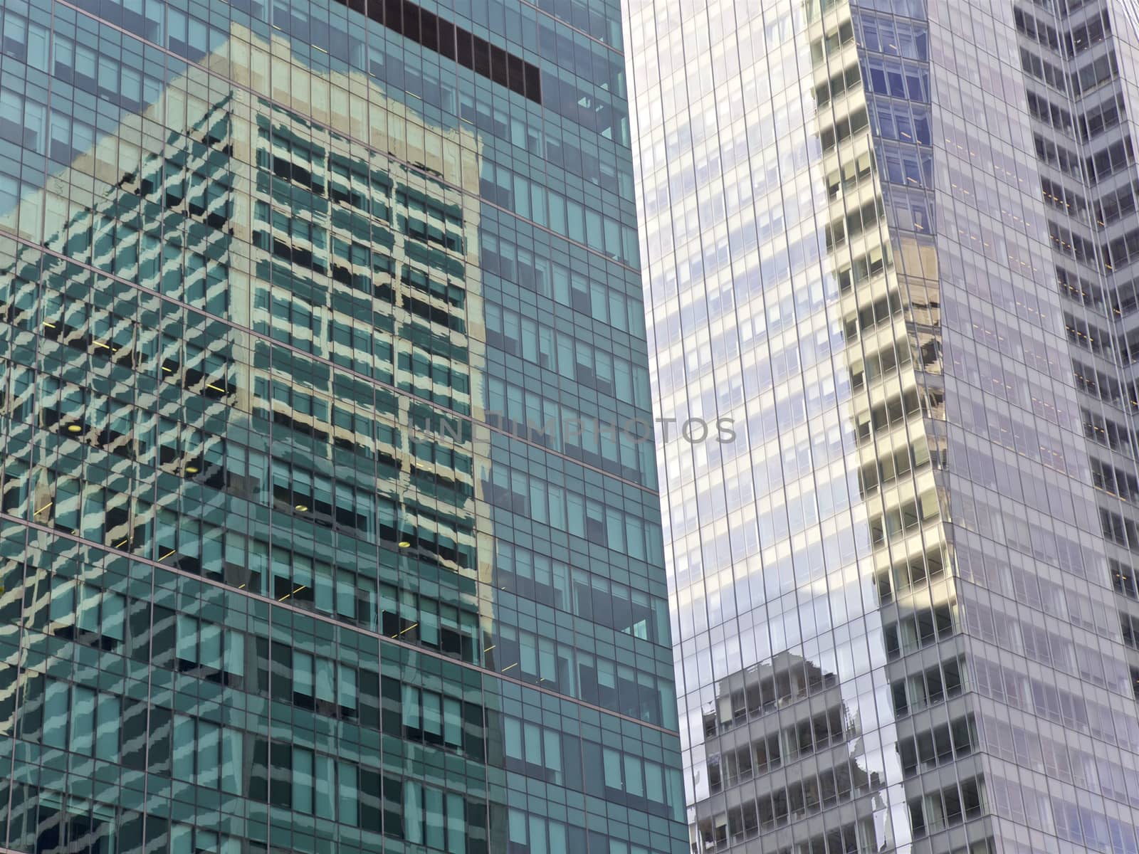 Glass Buildings in New York City, USA