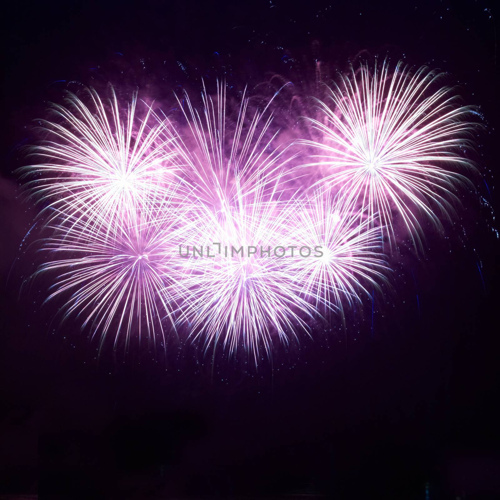 Colorful fireworks by vapi