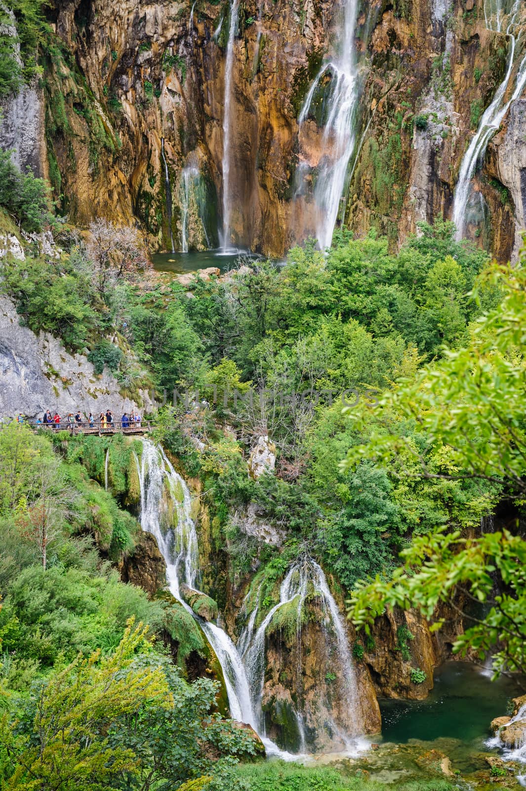 Waterfalls in Plitvice Lakes National Park, Croatia by starush