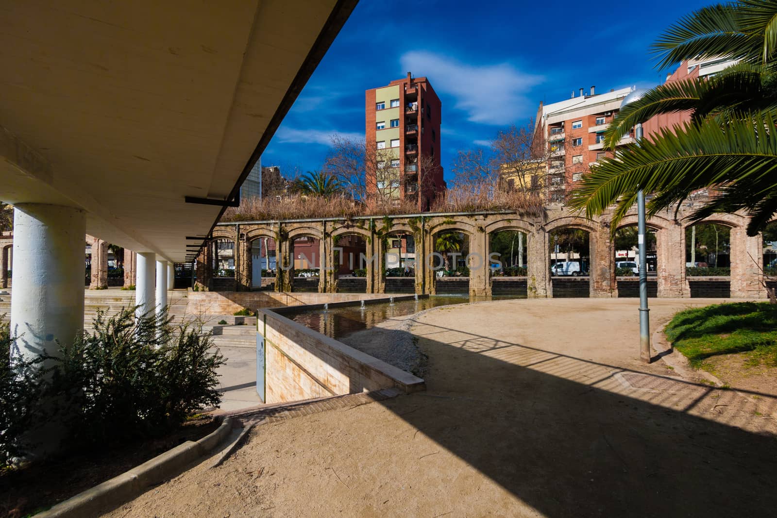 BARCELONA, SPAIN, february 2016-Parc del Clot