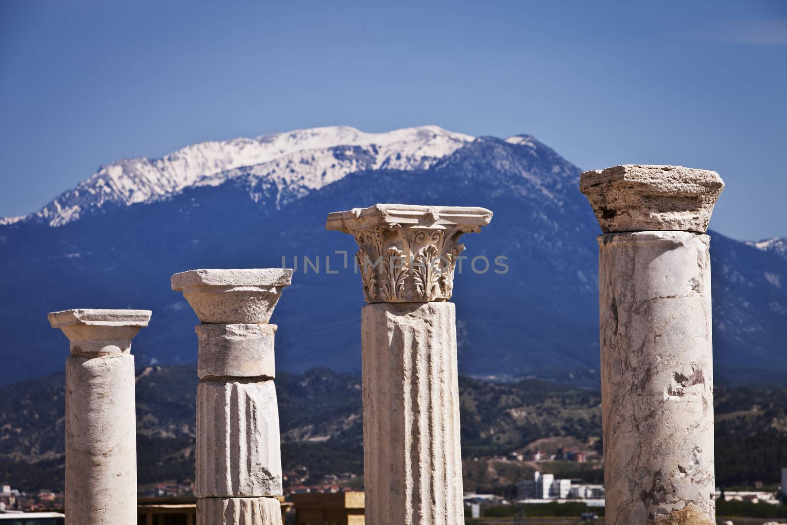 Columns at Laodicea in Turkey by Creatista