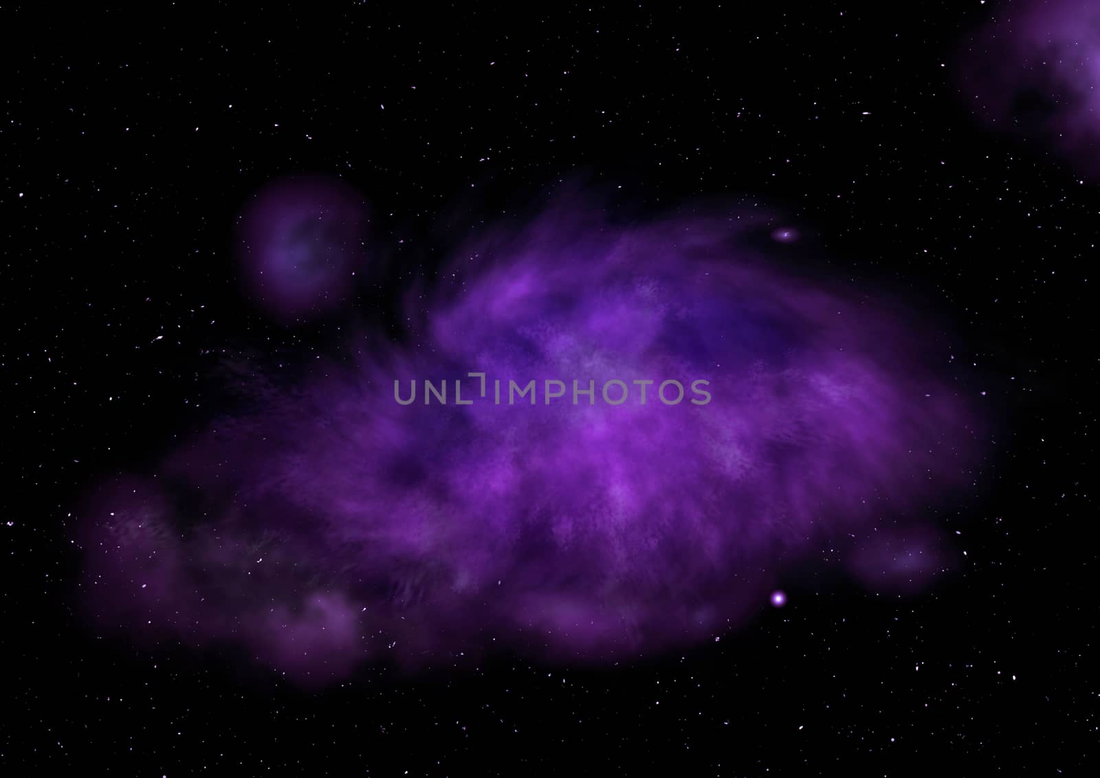 Far being shone nebula and star field against space. "Elements of this image furnished by NASA".