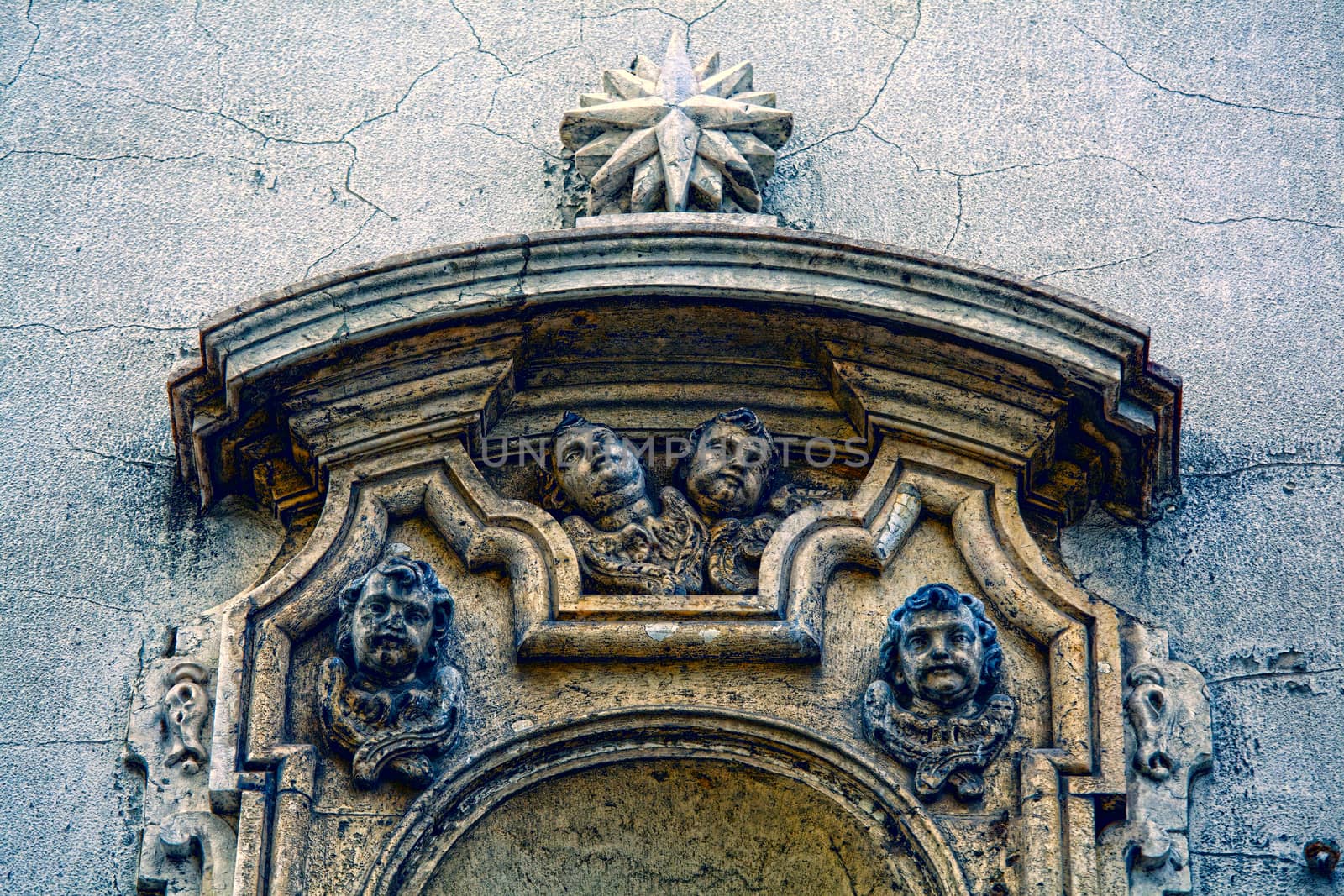 Architectural detail in Lisbon, Portugal.